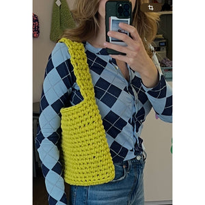 Häkelanleitung Jersey Häkeltasche Lemon